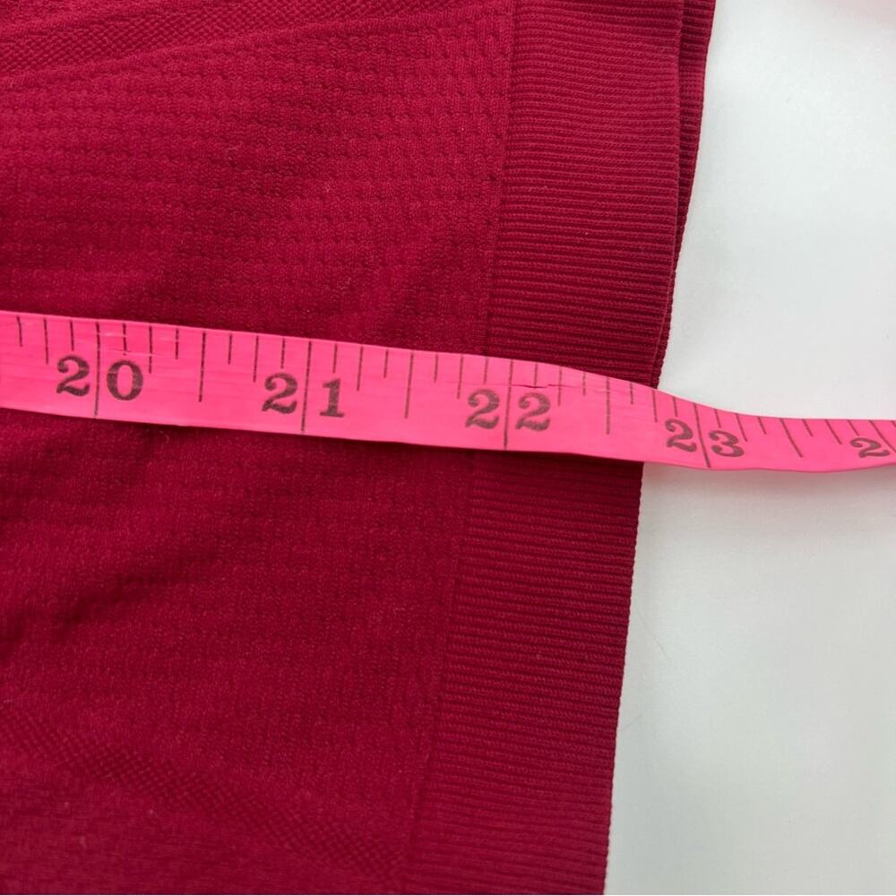 Athleta momentum seamless half zip red Long Sleeve Performance Pullover Top S - Picture 6 of 7